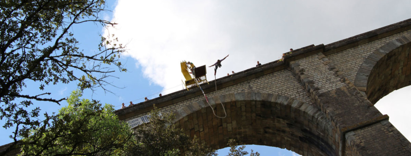 seajump saut elastique viaduc Adrénaline extrême